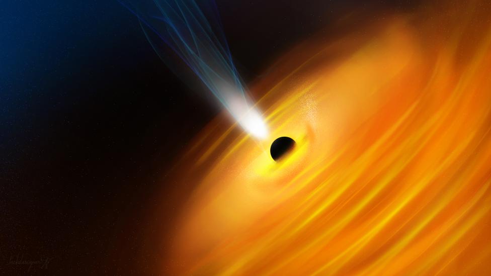 10 Images… Artist’s impression of black hole